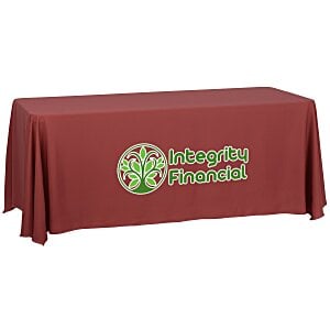 Serged Closed-Back Table Throw - 6' Main Image